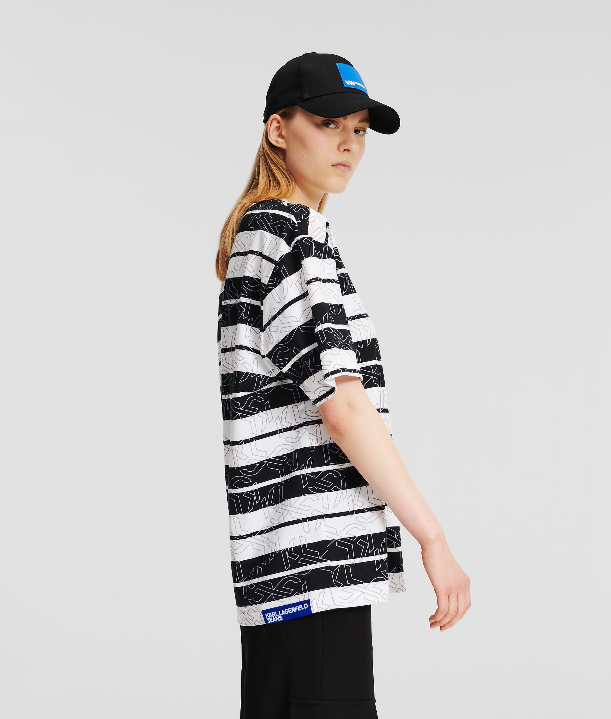 (image for) Tailored KLJ MONOGRAM STRIPE T-SHIRT